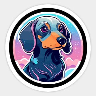 Dachshund Dog Illustration Sticker